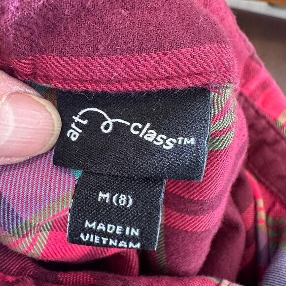 UM Griz Flannel Button Down Shirt Kids MEDIUM University of Montana Football - Picture 4 of 6